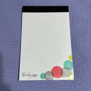 Thirty-one poka dot notebook